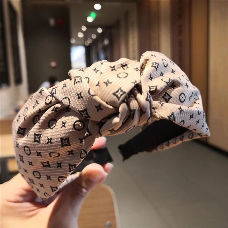 Fashion Brand headband Gril Floral star hairband women Retro Bezel headband Bows Cross Knot hairband Mickey hair Accessories