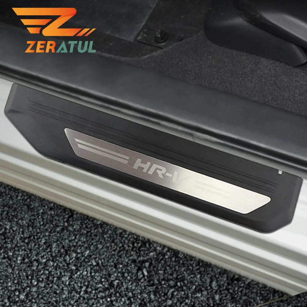 Car Accessories Parts For Honda HRV 2022 Door Sill Protector Guard Scuff Plate 