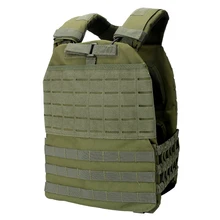 Chaleco táctico de adiestramiento al aire libre, chaleco de combate ajustable, placa Molle, protector CS, equipo de caza