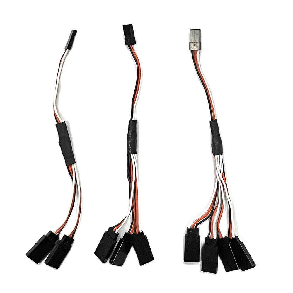 1Pcs 15cm 20cm 30cm 50cm 1to1 1to 2 1 to 3 1 to 4 RC Servo Extension With switch Wire Cable for RC Model Car Aircraft Servo