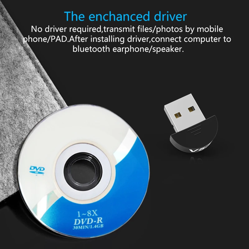 Bluetooth адаптер 5,0 USB настольный компьютер бесплатно Bluetooth аудио приемник ключ Музыкальный Аудио приемник передатчик