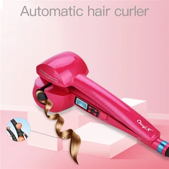 

Automatic Hair Curler Ceramic Wave Curling Iron Adjustable Temperature Curling Wand Hair Styler Tool LCD Display Electric Curl