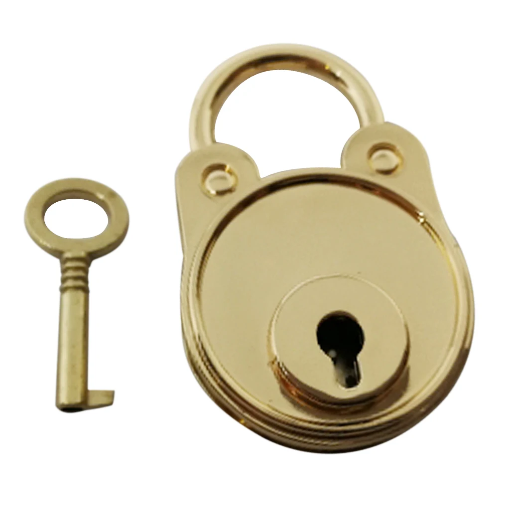Brass Padlock 47mm Mini Lock Keyed Luggage Jewelry Diary Small Locks Private Money Box Savings Bank Keyed Padlocks