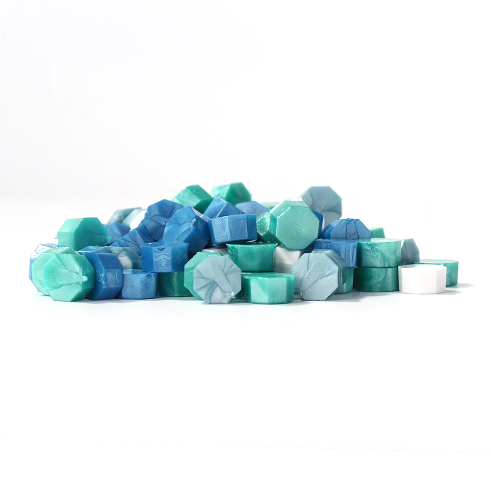 100x Vintage Octagonal Sealing Wax Beads Ancient Wax DIY Seal Stamp Tablet Pill 