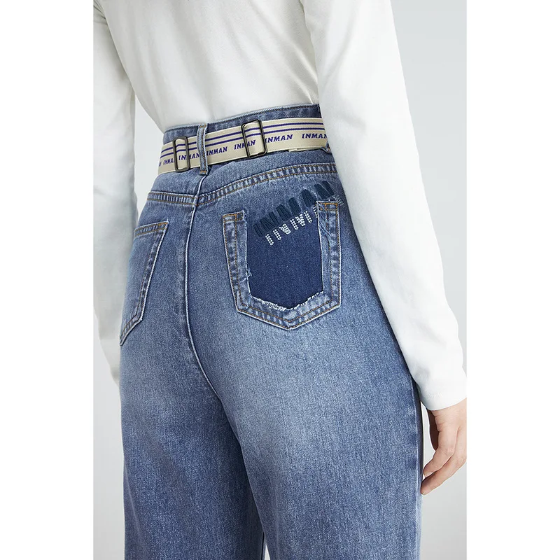 INMAN Women's Jeans Spring Autumn 