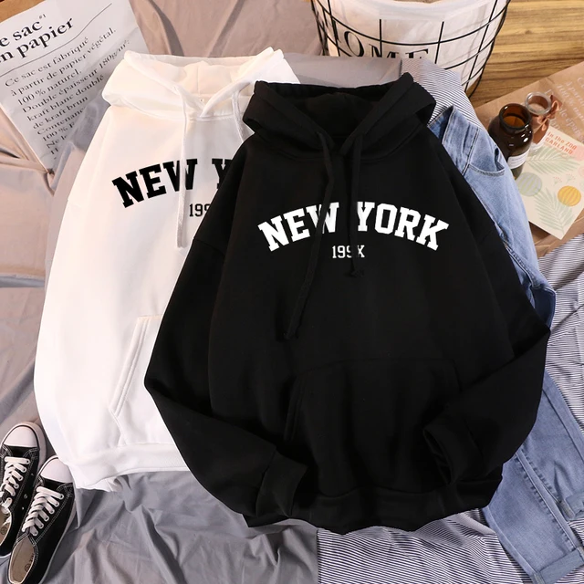 Lady Autumn NEW YORK Printing NEW Sweatshirts Hooded 1