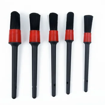 

Multi Function Detailing Brush Cleaning Natural Boar Hair Brushes Tools Polisher