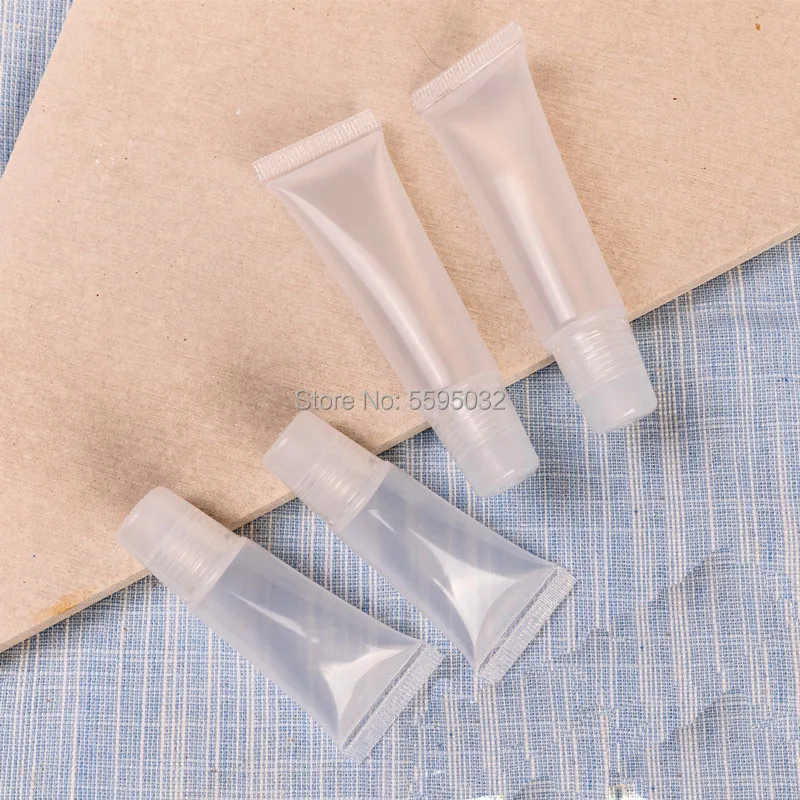 

Lip gloss Tubes Empty Clear Container 15 ML 30/50/100/200 pcs Packaging Lipgloss Tube Cosmetic Sample Squeeze Soft Packaging
