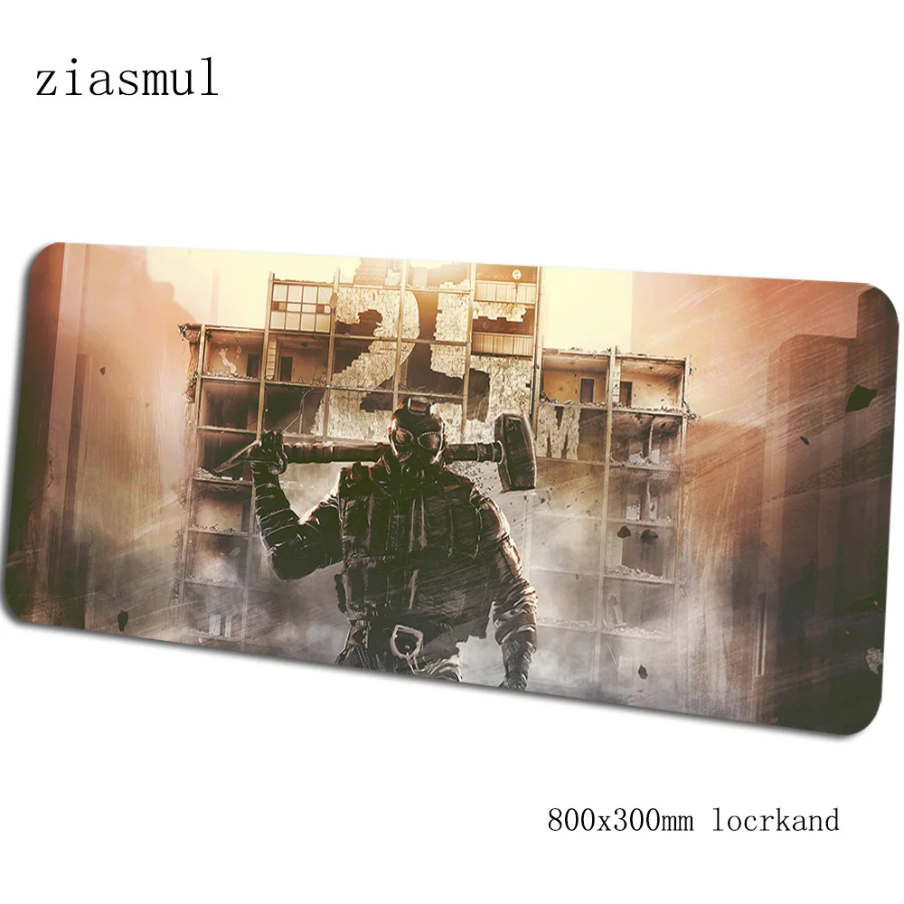 Rainbow six siege коврик для мыши для геймеров 800x300x3 мм notbook коврик для мыши игровой коврик для мыши на заказ коврик для мыши стол коврик для мыши - Цвет: pattern 1