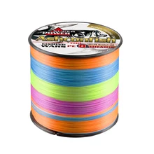 1000 m forte japão multifilament pe trançado linha de pesca arco-íris super corda de pesca para o mar pesca trança 8 vertentes(China)