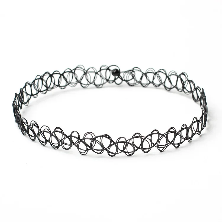 Черный кружевной геометрический металлический чокер с жемчугом подвеской ожерелье цепочка для ключицы ожерелье для женщин аксессуары для девочек Kawaii ожерелье для детей - Окраска металла: 22