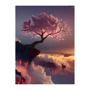 

5D Diamond Painting Cross Stitch Flower Embroidery Science Round Diamond Painting New Arrive Home Decor