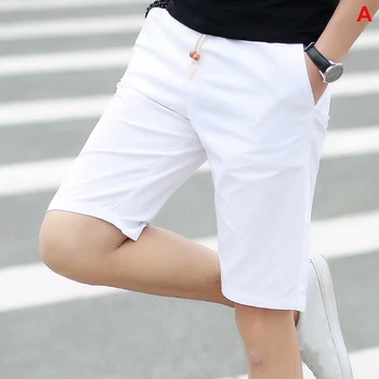 

Summer Men's shorts Casual Loose Cropped Trousers Sports Shorts Loose Knit Straight Casual Pants Cotton Short Pants