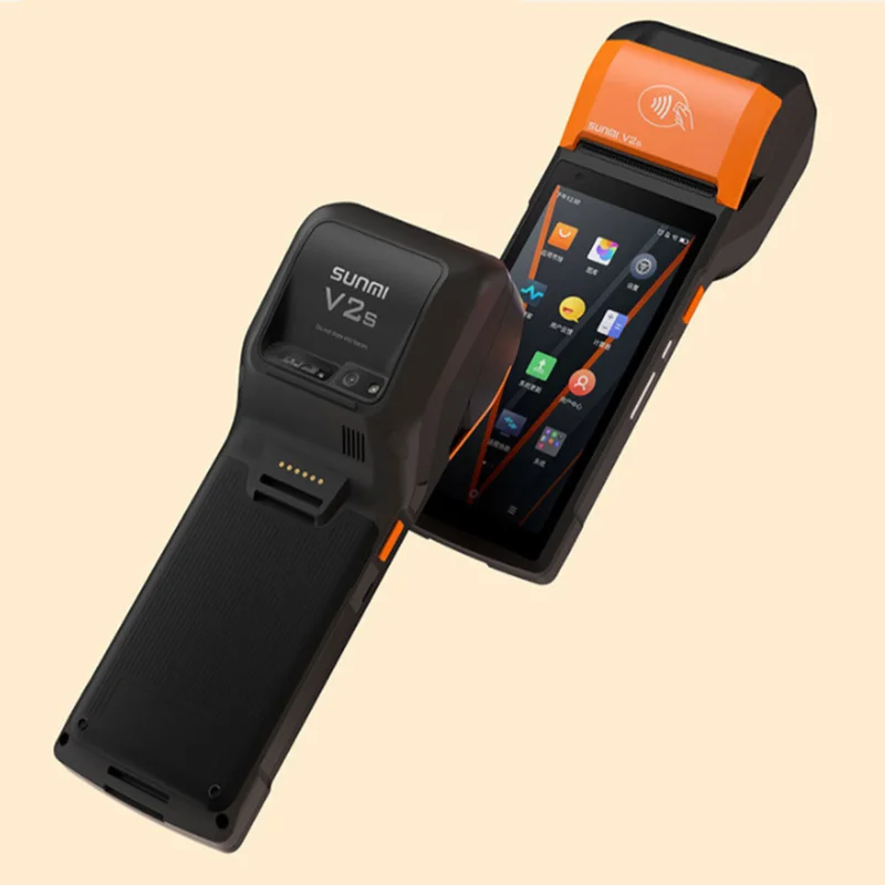 Caja registradora portátil Sunmi V2, Terminal POS, Android, máquina - AliExpress