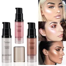 3 Warna Cair Stabilo Wajah Pilih Palet Makeup Cahaya Wajah Tubuh Kontur Shimmer Dasar Illuminator Sorot Kosmetik(China)