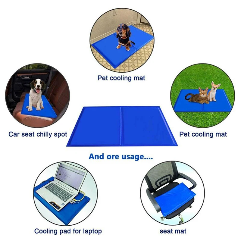 4-Pet-Pad-Summer-Cooling-Mat-Bed-Cat-Sleeping-Cushion-Keep-Cool-Pet-Gel-Ice-Pad-For