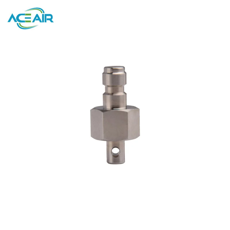 Stainless Steel Dustproof Paintball Quick Connect Plugs - Set of 2