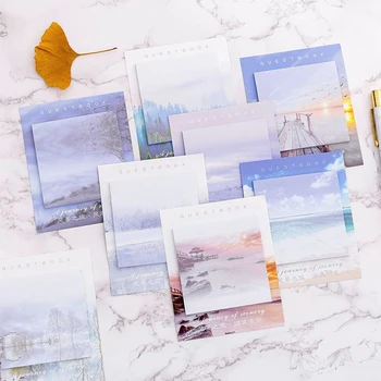 

Creative Landscape Travel Memo Pad Sticky Notes Memo Notebook Stationery Note Paper Stickers Office School Supplies