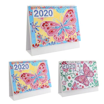 

Butterfly Diamond Painting Calendar 2020 Lovely DIY Drill Special Shape Cross Stitch Schedule Planner Home Bedroom Decoration