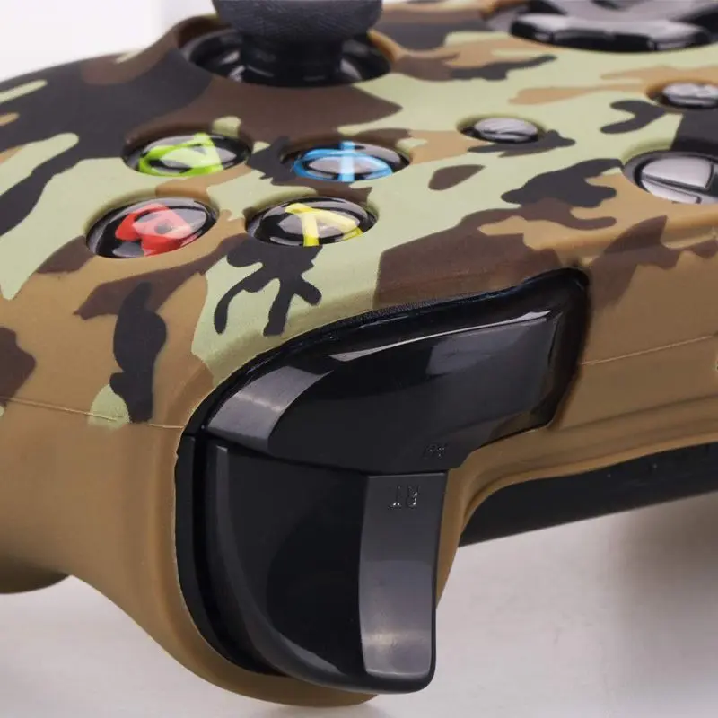 Водопроводный Камуфляжный силиконовый чехол для microsoft Xbox One X и Xbox One S контроллер x 1 с PRO thumb