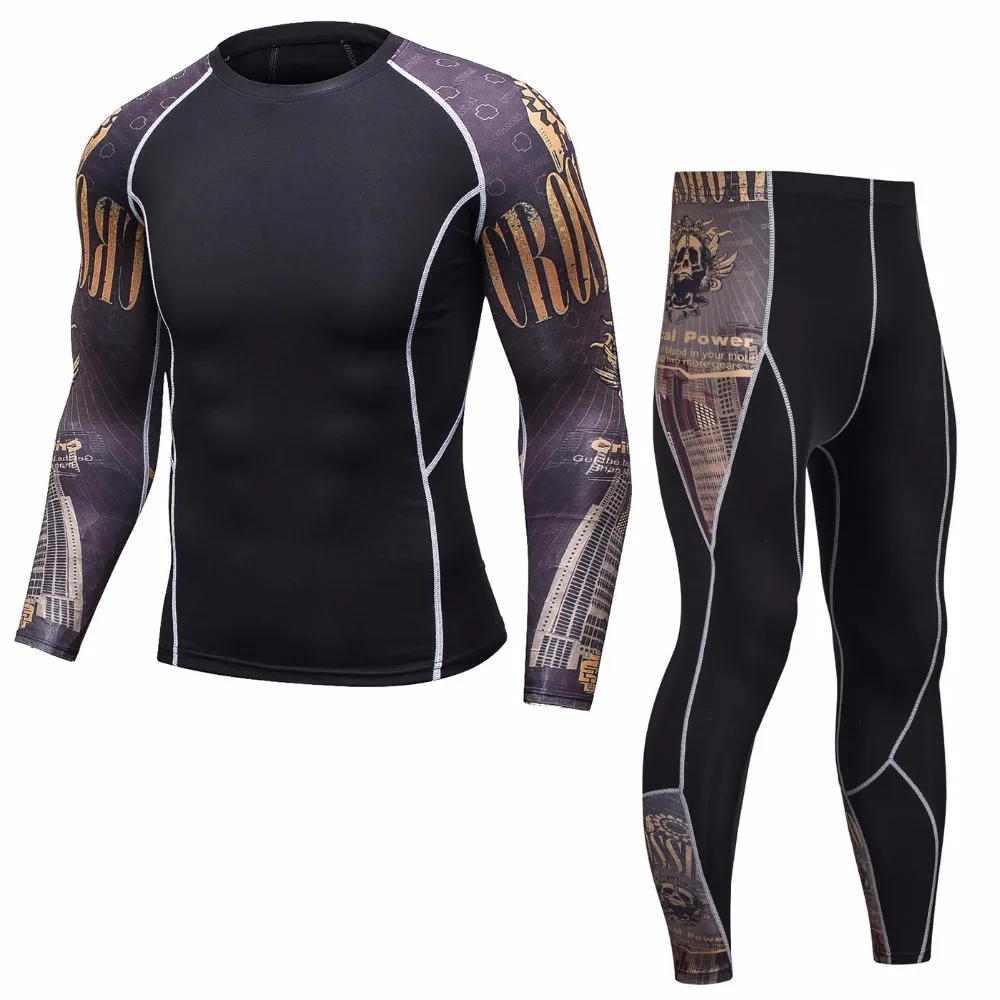 mma rashguard men's multi-functional fitness T-shirt set 3D print men's trousers mens trousers rashguard kit mma rashguard men's multi-functional fitness T-shirt set 3D print men's trousers mens trousers rashguard kit
