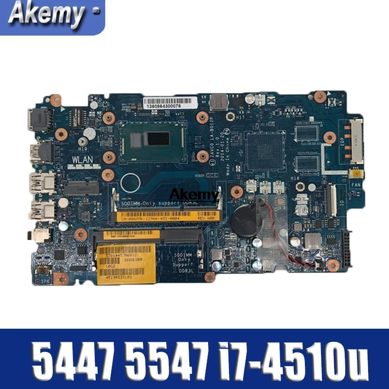 

For Dell Inspiron 5447 5547 laptop motherboard ZAVC0 ZAVA0 5547 LA-B012P REV:1.0 i7-4510u mainboard