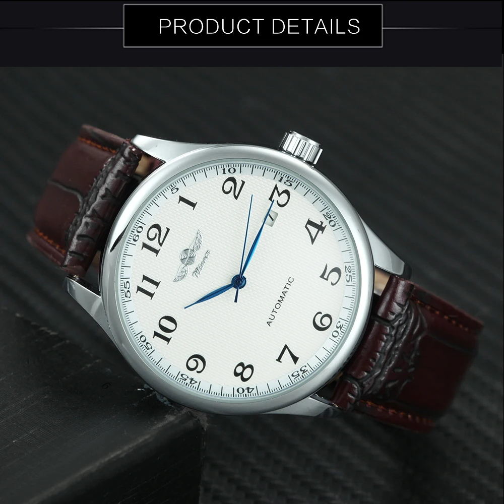 pulseira de couro masculino relógios data exibição