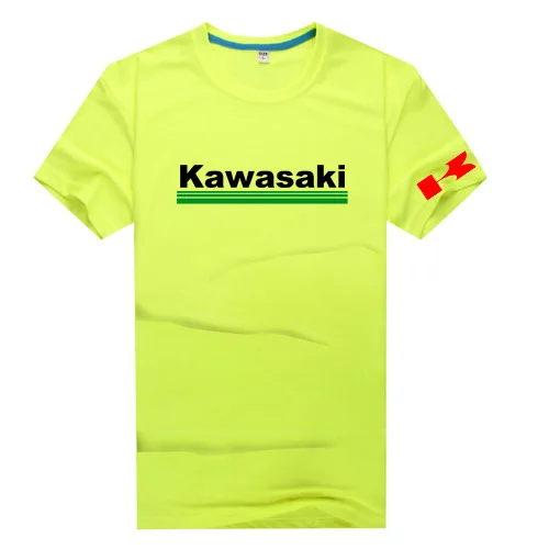 Футболка Kawasaki с коротким рукавом, футболка d, одежда, XS-XXXXL, размер, футболка с коротким рукавом на заказ, футболка s