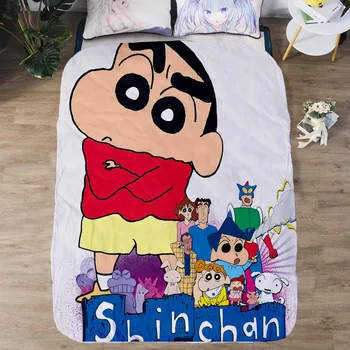 

Crayon Shin Chan Summer Blanket Cartoon Anime Blanket Christmas Gift Throw Soft Warm Camping Blanket Thin Quilt Girl Bedroom 03