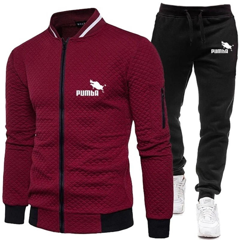 

2020 Men Tracksuit 2 Pieces Men's Winter Jacket Casual Zipper Jackets Sportswear+Pants Sweatshirt Sports Suit Men Sets Clothing