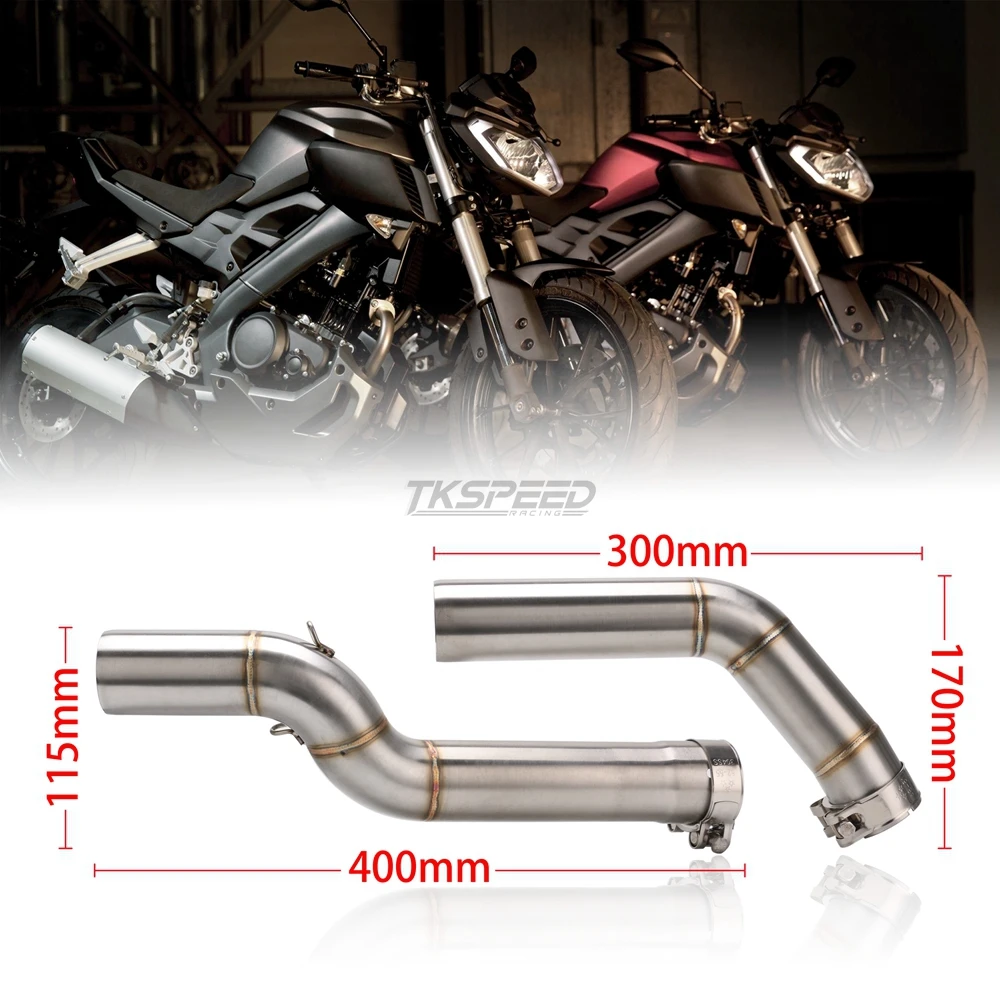 Для HONDA CBR 1000 CBR1000 04-07 глушитель двигателя мотоцикла средняя Соединительная труба мотоцикла выхлопная труба