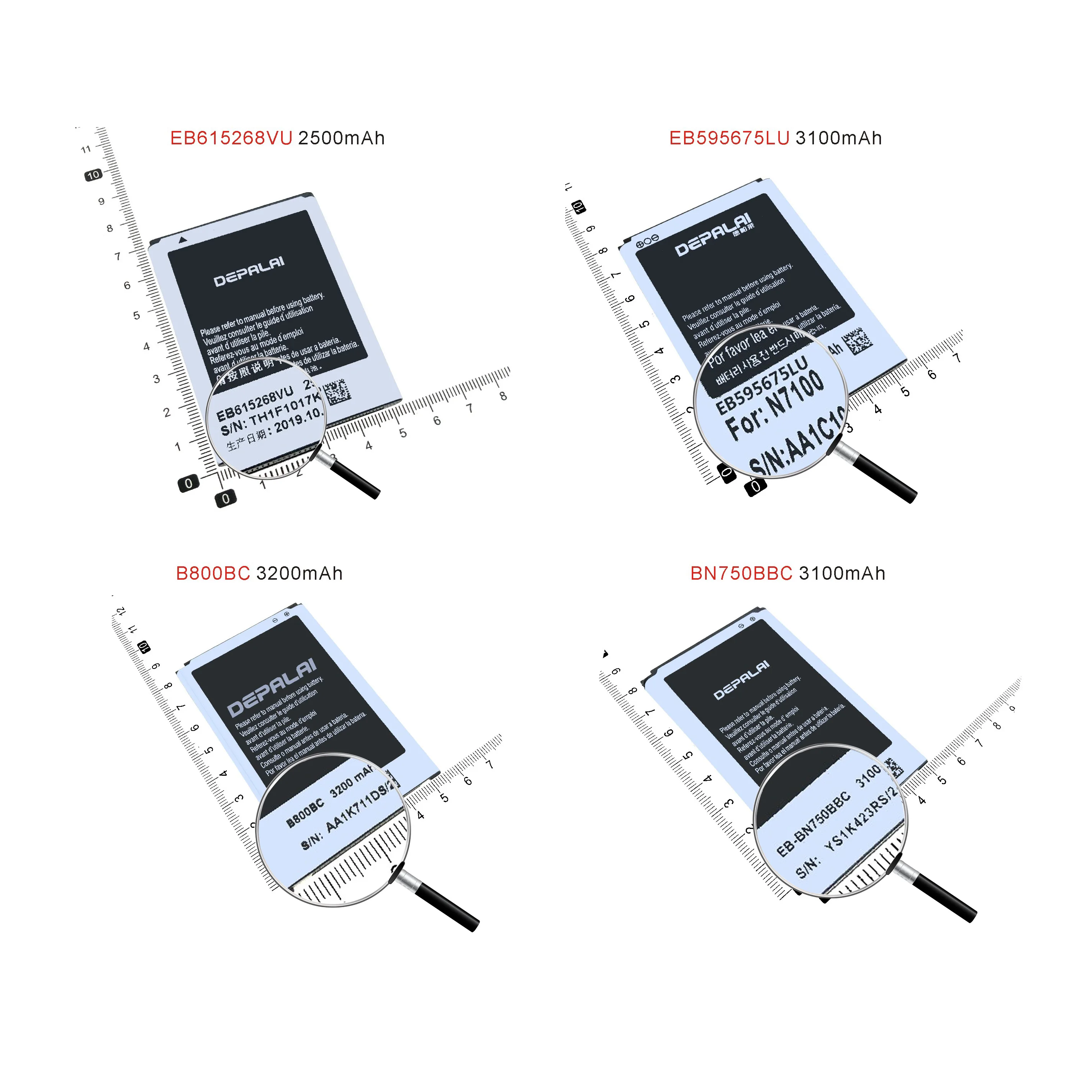 Аккумулятор EB615268VU EB595675LU BN750BBC B800BC для Samsung Note1 Note2 Note3 Lite i9220 N7000 N7100 N719 N7505 N7506 N9009 N9006 |