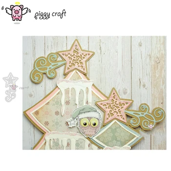 

Piggy Craft metal cutting dies cut die mold Star tail decoration Scrapbook paper craft knife mould blade punch stencils dies