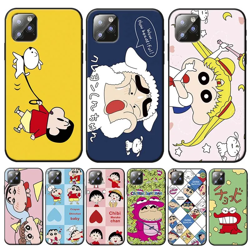 Чехол Crayon Shin Chan для iPhone 7 11 pro max XR X 6S 8 XS MAX 6 plus SE 5S Прозрачный мягкий силиконовый