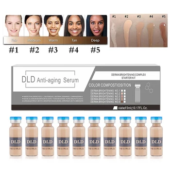 

10pcs/Set 5ml BB Serum Cream Skin Cream White Brightening Serum Natural Nude Concealer Make Up Foundation