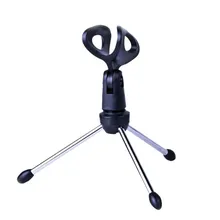 Портативный мини-держатель микрофона штатив кронштейн сценический стол Регулируемая подставка для микрофона для потокового воспроизведения онлайн-встречи