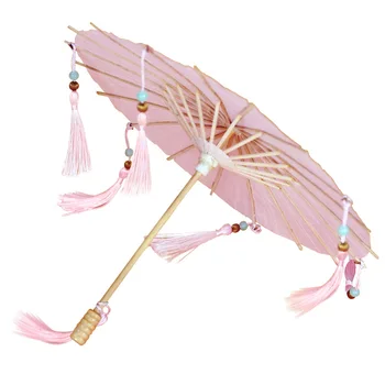 

3 Points Doll Oiled Paper Umbrella Matching Decoration Antique Umbrella Doll Small Toy Umbrella Shooting Props Accessories