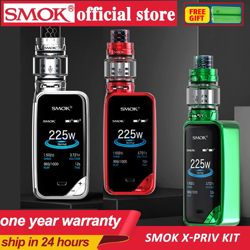 Оригинальный SMOK X PRIV комплект с 8 мл TFV12 Prince Tank испаритель 225 Вт Mod электронная