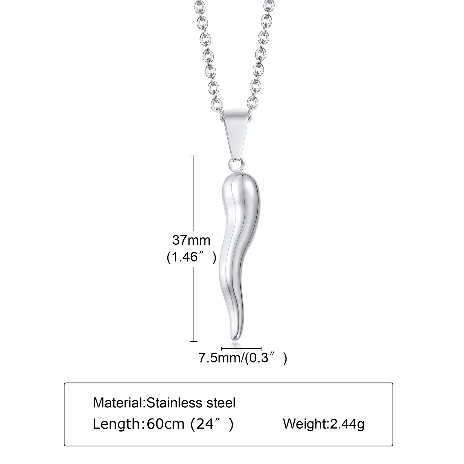 Produktbild von PROSTEEL Medaille Anhänger Halskette Für Frauen Männer 18k Vergoldet