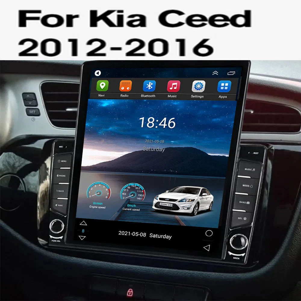 KIA CEED 2012 2016 için Tesla ekran Android 11 araba multimedya Stereo