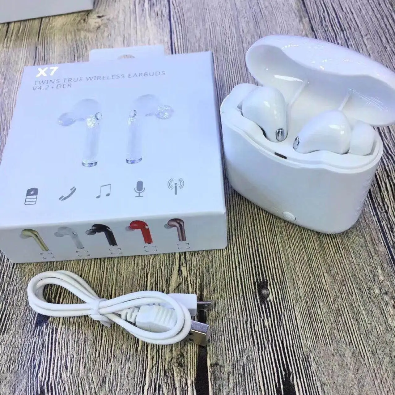 

X7 TWS wireless bluetooth earphone headset sport earbuds vs i12 i8s i9s i7s for iphone x samsung s10 huawei best price