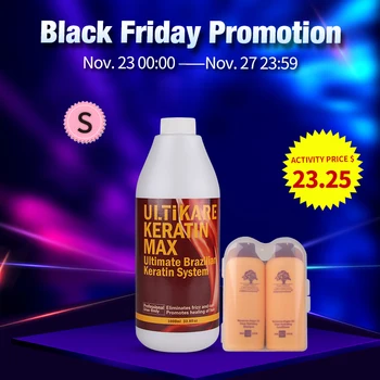 

Brazilian Keratin Hair Treatment 1000ml Straight 8% Formaldehyde +Free Travel Arganmidas Oil Hair Shampoo + Conditioner Set