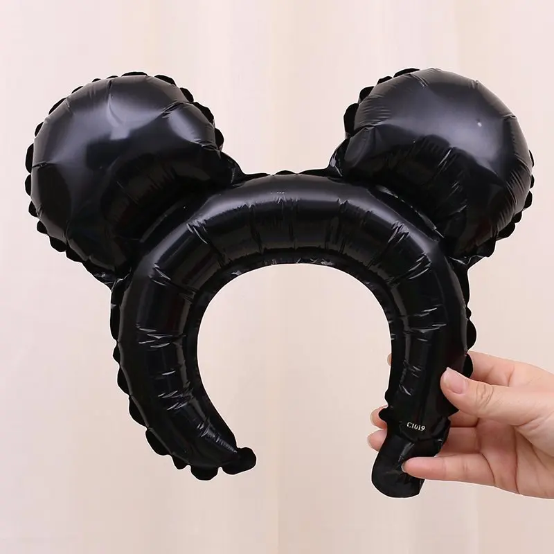 Mickey 10 шт. симпатичная мультяшная повязка на голову головной убор животного алюминиевый шар, для дня рождения вечерние реквизит персональные милые декоративные шары - Цвет: Mickey