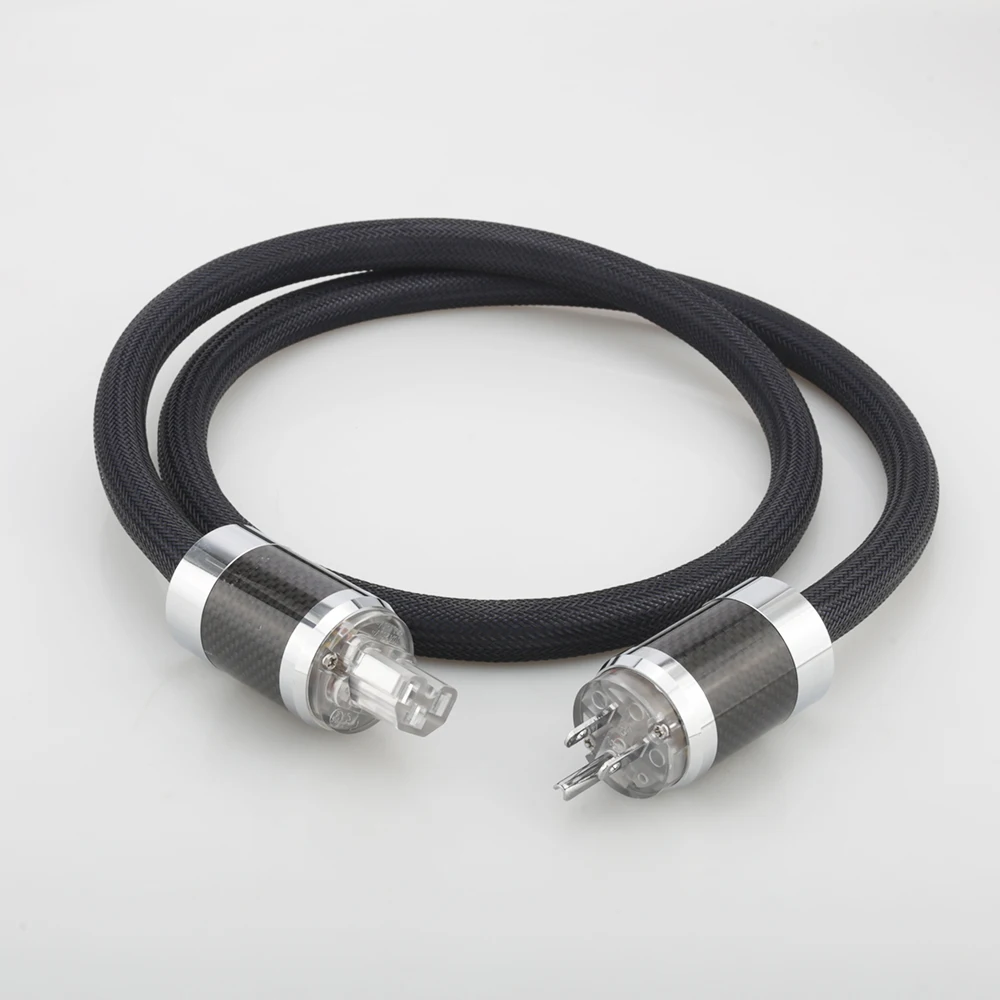 Audiocrast P101 DW18 Hi End OFC кабель питания с родиевым покрытием из углеродного волокна AC