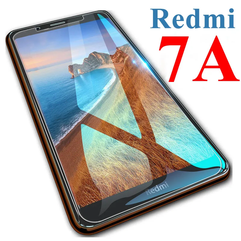 Закаленное стекло для Xiaomi Redmi 7A Redmi7a защита экрана Ksiomi 7 A бронированный лист Mi7a защитное стекло Redme Redm A7 пленка красный