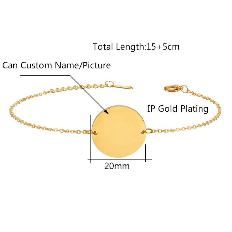 Auxauxme выгравированное имя фото Дата ID браслет для пары ювелирные изделия из нержавеющей стали настраиваемая линия связи цепи браслеты подарок подруге