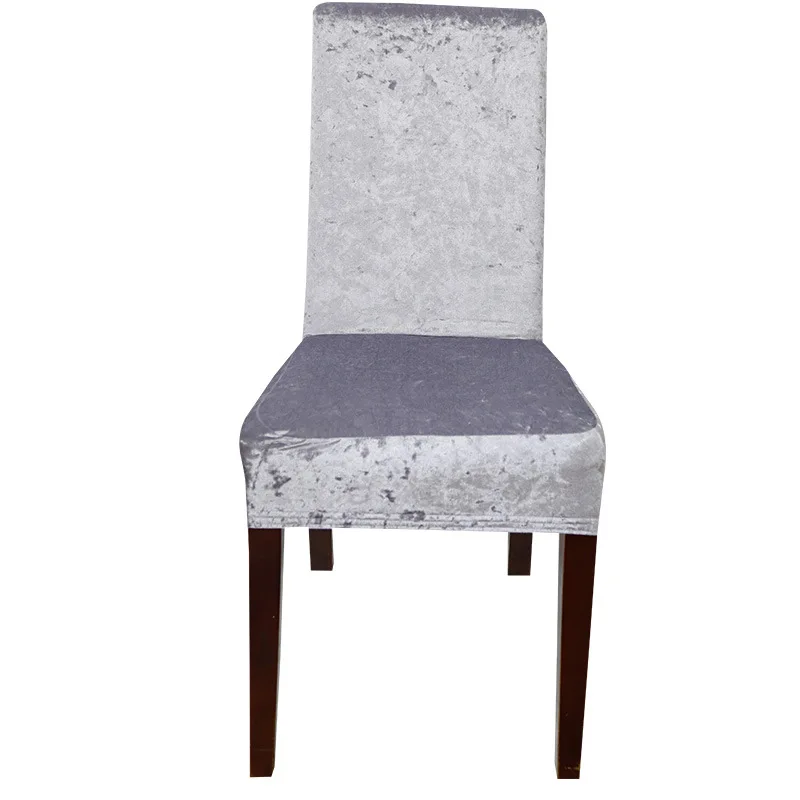 Elegant Velvet Chair Covers - Solid Color Seat Slipcovers