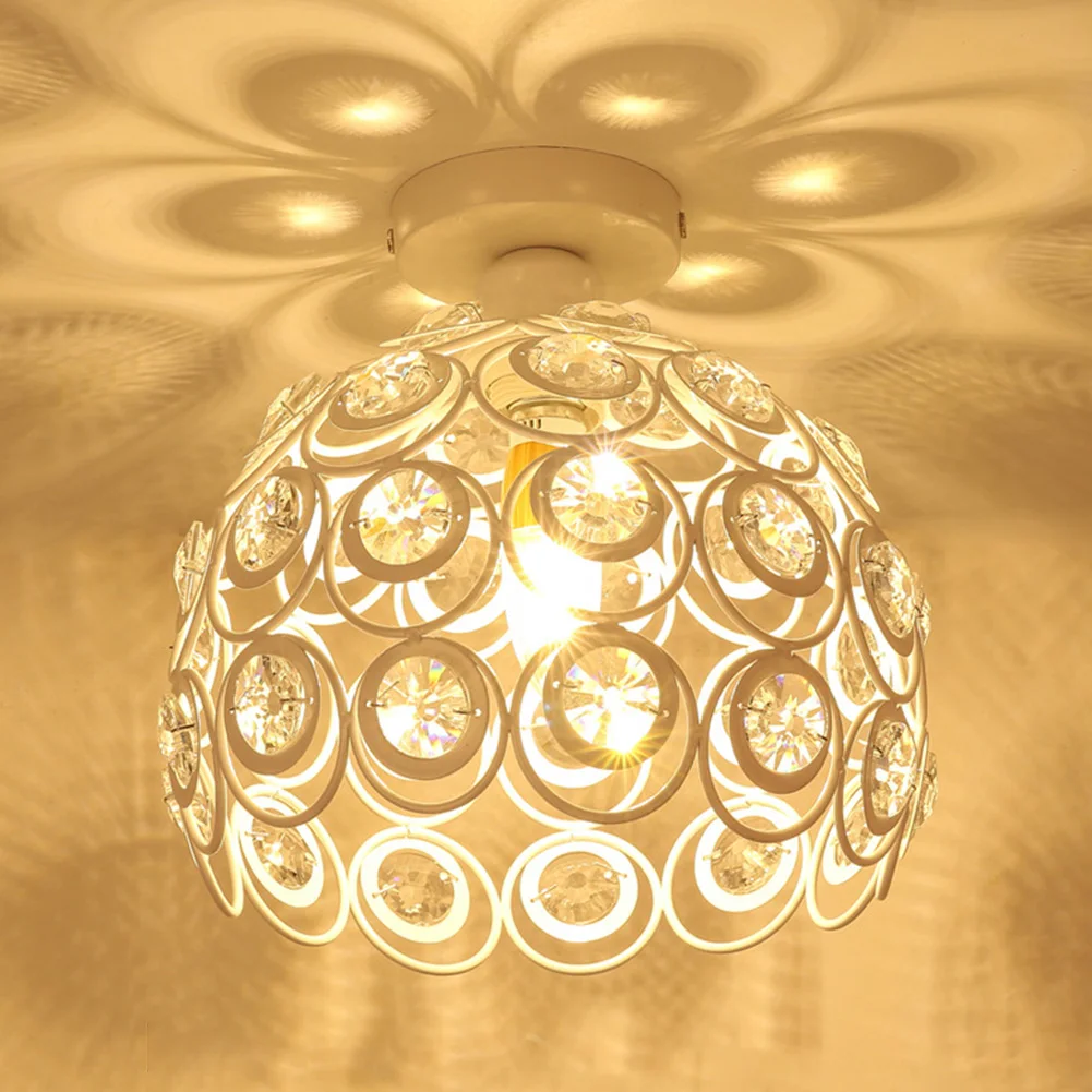 E27 кристалл декор из воздушных шаров коридора заподлицо абажур для светильника дом в скандинавском стиле столовая потолочный светильник с подвеской современный