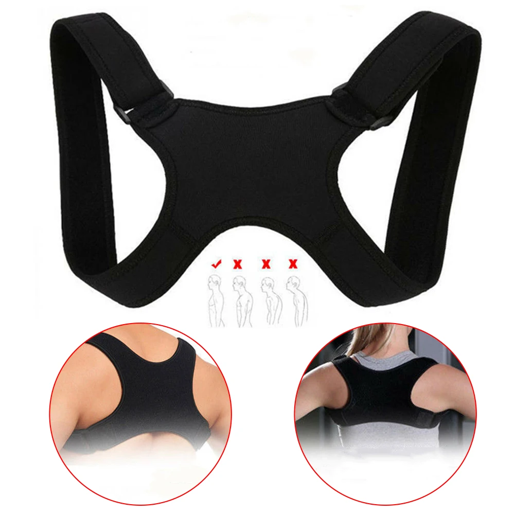 

Women Men Posture Corrector Body Brace Bad Back Lumbar Shoulder Support Belt