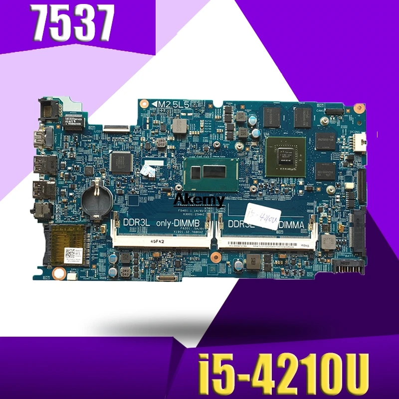 PC няня DOH50 MB 12311-2 KJ7NX CN-03V4T2 03V4T2 3V4T2 для Dell Inspiron 15 7537 ноутбук материнская плата SR1EF I5-4210U GT750M тестирование